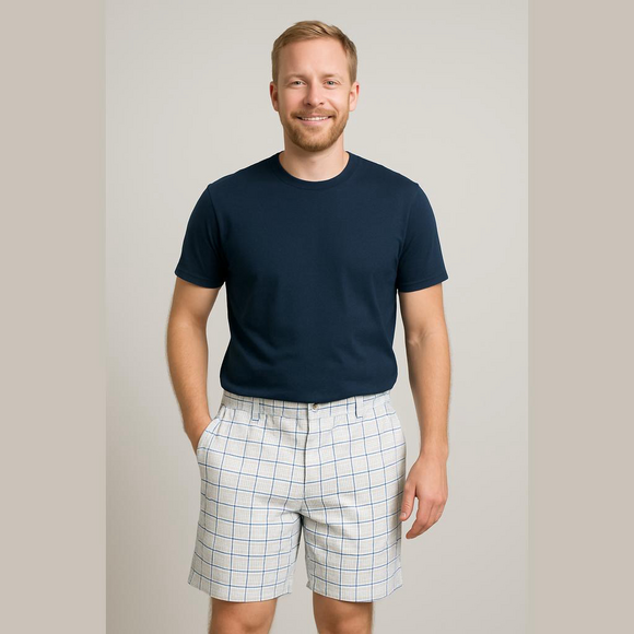 PGA Tour Plaid Performance Golf Shorts Size 36 - Picture 1 of 11